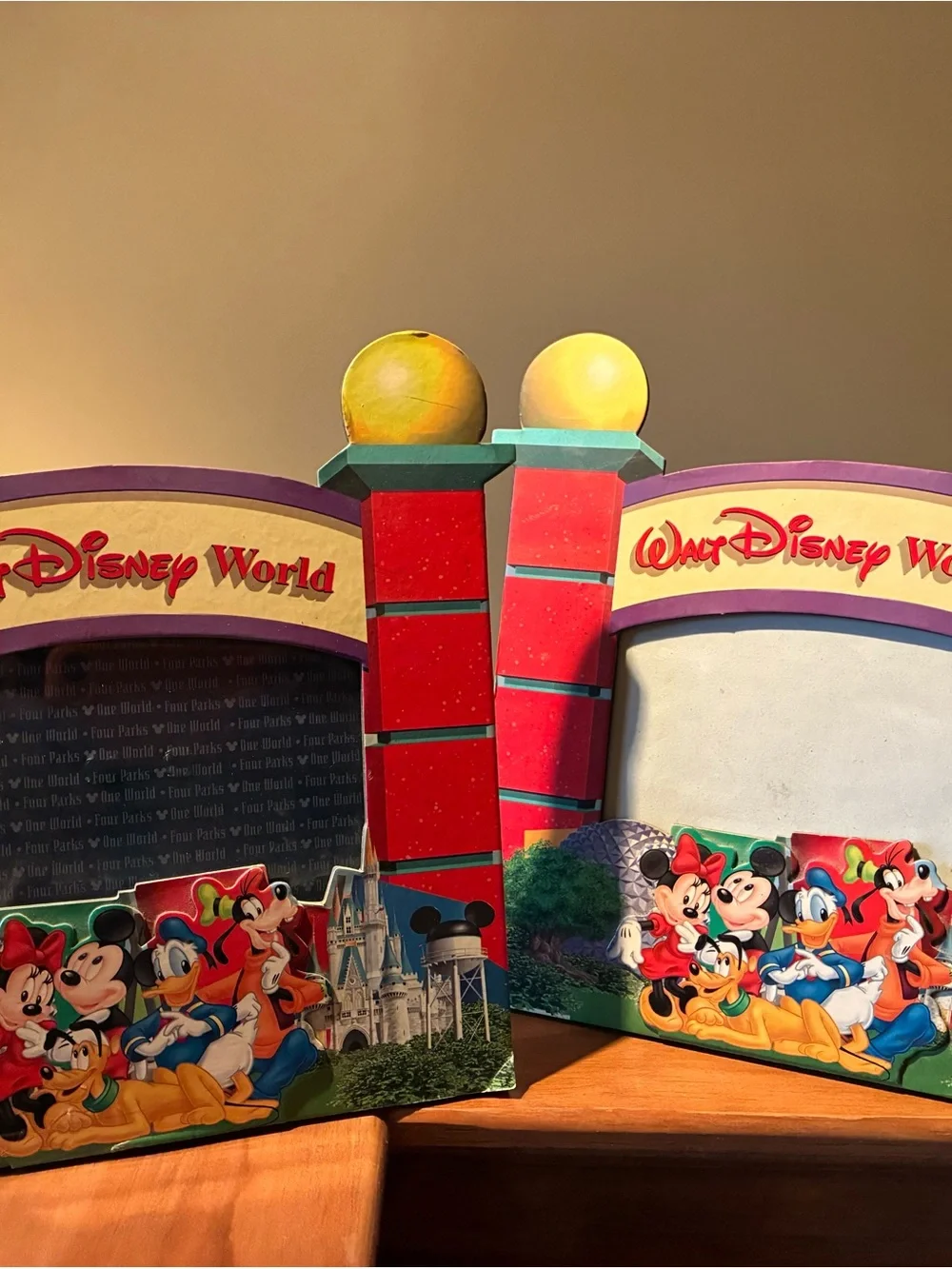 Disney Multicolor Mickey & Friends Picture Frames in Red, Purple, Green